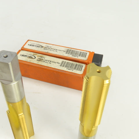 M22 x 1.5 Metric RH Straight 4 Flute Bottoming Tap 1/2" Shank HSG TiN Lot Of 2