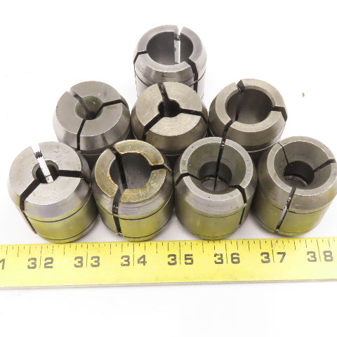 S&M #42 DCB Double Taper Guide Bushing 3/16"-5/8" Misc. Lot Of 8