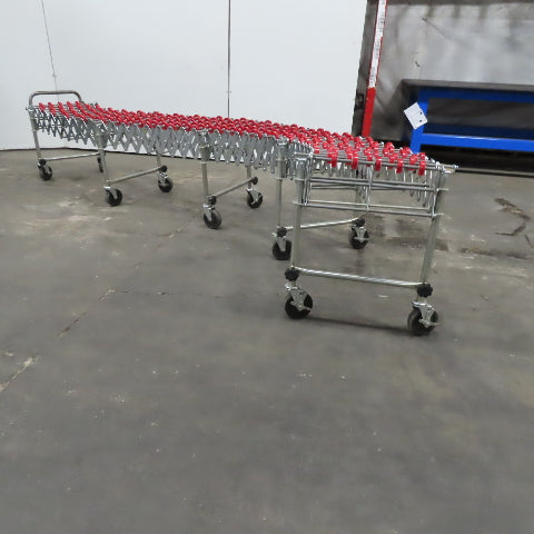 NestaFlex 175 18" Wide Gravity Skate Wheel Flexible Conveyor 17' L