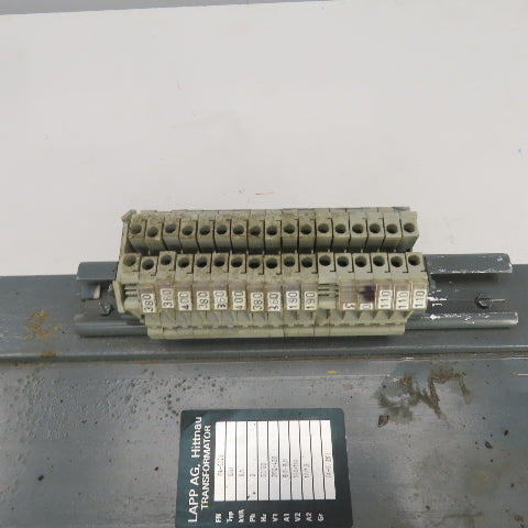 Lapp AG Hittnau E4-5329 DTU 6.1KVA Transformer Pri 400/360 Sec 190/110 3PH