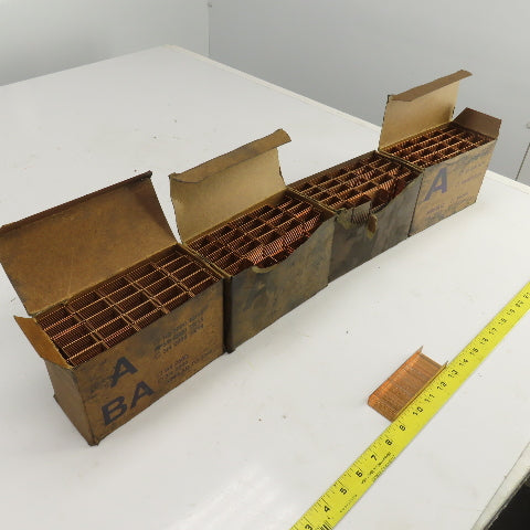 Copper Plated Closing Staples 5/8 SW 9040 Lot Of Appr. 10,000/4 Boxes