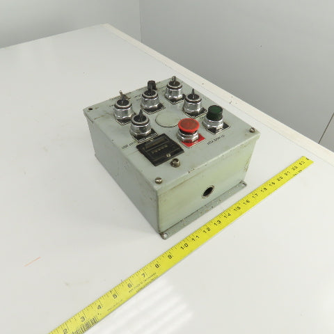 9-1/2" x 8-1/2" x 5" Electrical Enclosure Operator Control Switch Assembly