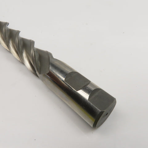 MHC 1" Diam 4 Flute Spiral End Mill HSS 1" Weldon 6" LOC