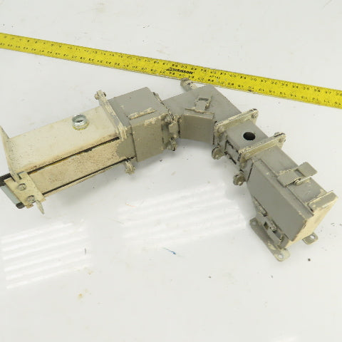 Hoffman 90° Electrical Trough Wireway Flanges 5-3/8" x 5-3/8"