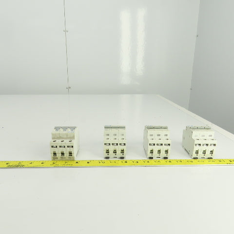 Eaton WMZS3D10 Mini Circuit Breaker 277/480VAC 10A 3 Pole Lot Of 4