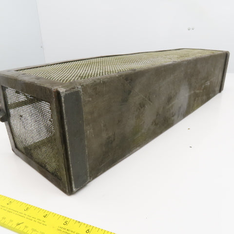24" x 5" x 6" Tall Stainless Steel Screen Parts Wash Dip Basket
