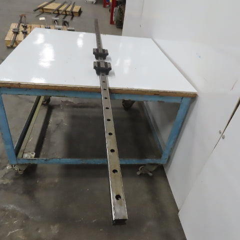 THK HSR35 92-3/8" Long Linear Rail W/2 Bearing Blocks