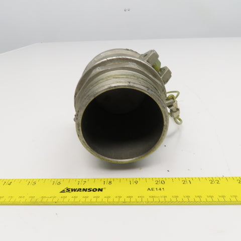 3DC 3F 3" Aluminum Type F Male Female Camlock Adaptor And Cover