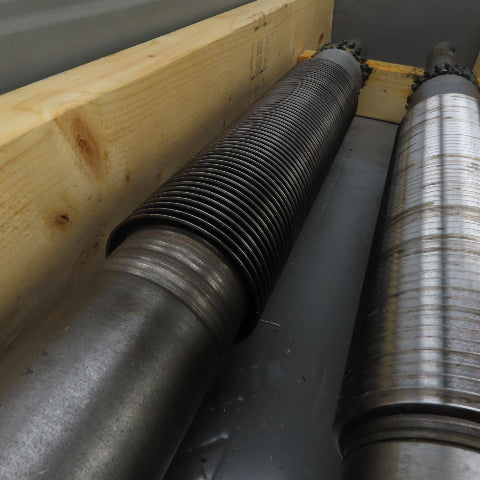 LF Fales Industrial Pressure Paper Slitter Cutter Roller 1-5/8" Shaft Lot Of 2