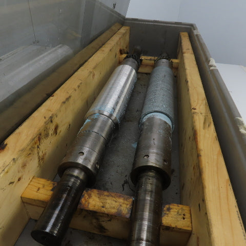 LF Fales Industrial Pressure Paper Slitter Cutter Roller 1-5/8" Shaft Lot Of 2