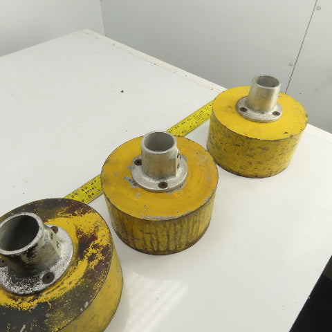 72 LB/Per 8-1/4" OD Round Steel Mounting Base W/1-15/16" Insert Lot Of 4