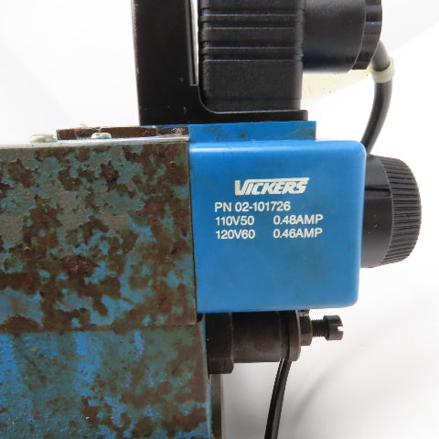 Vickers DG4V-3S0AMUB560 Single Solenoid Hydraulic Valve Check Regulator 120V