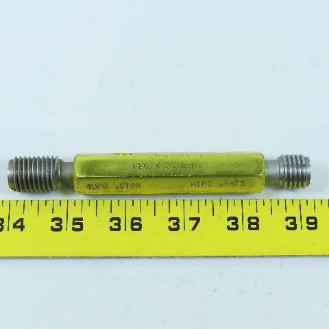 Hemco M16 x 2.0 6H Double End Thread Plug Gage Go PD .5788 No Go .5871