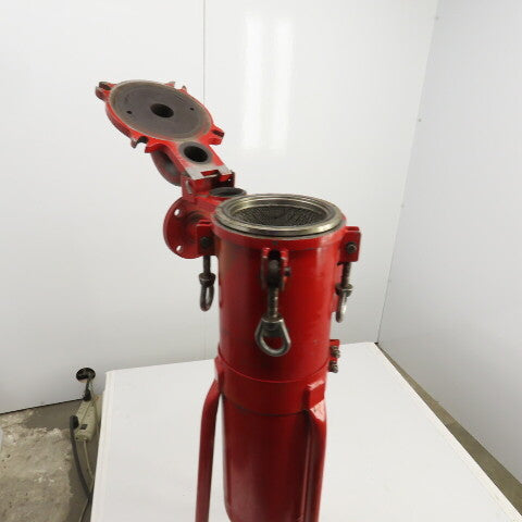 SCH20 WPB Steel Bag Filter Strainer Vessel/Housing 28" x 7" Diameter 2-1/4" Port