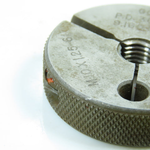 Agmaco M10 x 1.25 6g Thread Ring Gage Go P.D. 9.160 Go Only