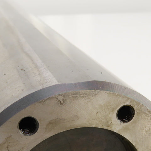 3.9200" OD Steel Machine Cylinder W/Flat Spots 24-7/16" OAL W/0.450" Key Way