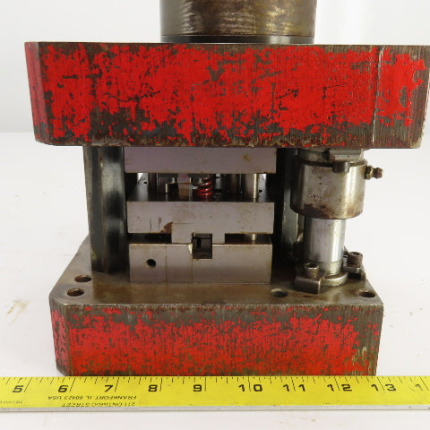 2 Post Punch Press Die Set/Shoe 7-5/8" FB x 6" W 6" Throat