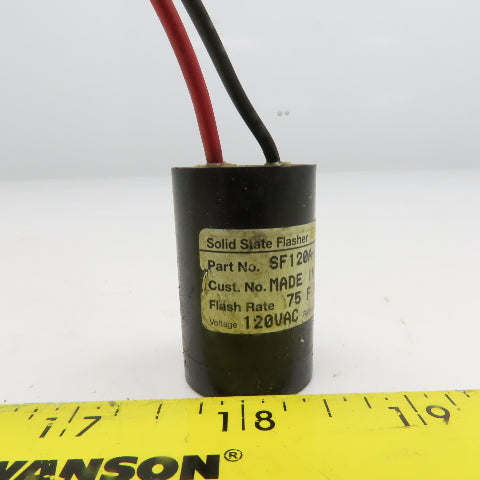 SSAC SF120A-3608 120VAC Solid State Flasher 75 FPM