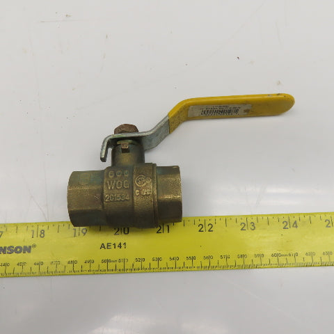 Cooper Smith 172 8155IL 3/4" NPT Brass Ball Valve Lot Of 3