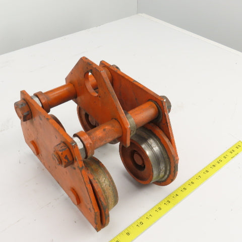 2 Ton 4000LBS Manual Push/Pull Hoist Trolley 4"-5-1/2" I-Beams