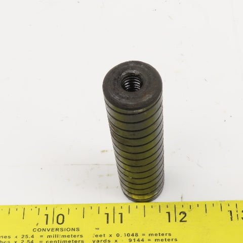 3/4" x 3" Spiral Vent Pull Out Dowel Pin Black Luster Finish