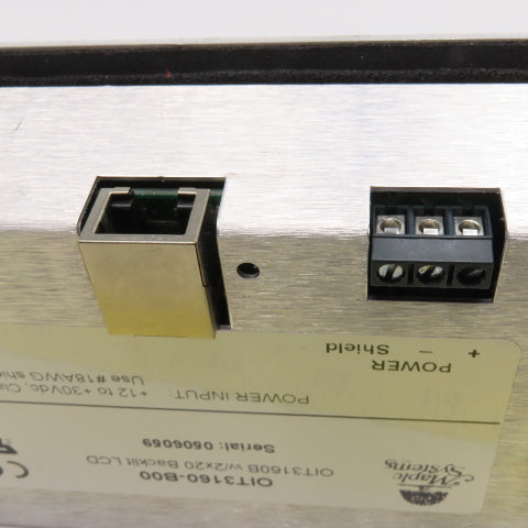 Maple Systems OIT3160-B00 HMI Operator Interface Keypad W/ 2x20 Backlit LCD