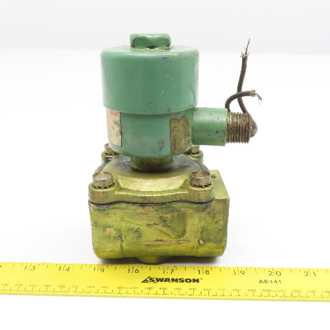 ASCO 8210B55 Red Hat 1-1/4" NPT Solenoid Valve 24VDC WOG 100PSI