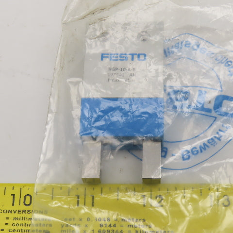 Festo HGP-10-A-B Pneumatic Parallel Gripper 4-8 Bar Size 10