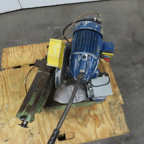Brown Master 10" Manual Cold Cut Miter Metal Saw 208-230/460V 3Ph W/Power Clamp