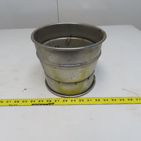 8" x 4" Stainless Steel Quick-Clamp Rolled Edge Duct Reducer