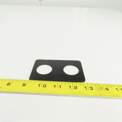 2 Gang Button Cover For Trolley North/South 1-1/4" Diameter Holes 4"Lx 2-5/8"W