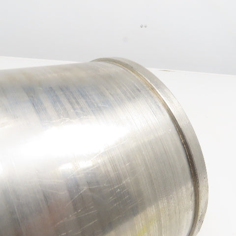 6.418" OD Drum Roller 6-1/4" W Face Stainless Steel 1-1/4" Bore Shouldered Edge