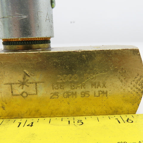 DMIC FC1M-0750N 3/4" Hydraulic Flow Control Valve 2000PSI 25GPM