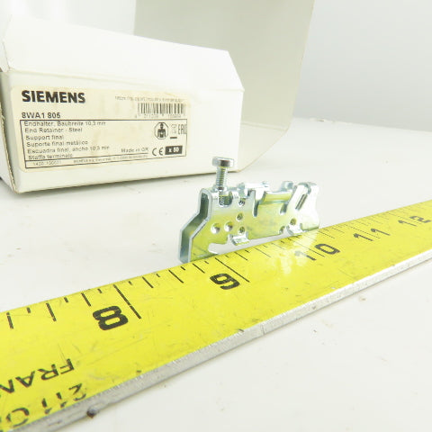 Siemens 8WA1 805 Din Rail Terminal End Block Steel Retainer 10.3mm Lot Of 15