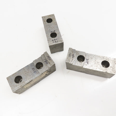 H&R Lathe Chuck Keyway Jaw 5" x 1-3/4" Wide Step Milled Set of 3