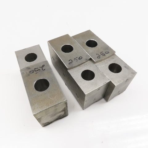 H&R Lathe Chuck Keyway Jaw 5" x 1-3/4" Wide Step Milled Set of 3