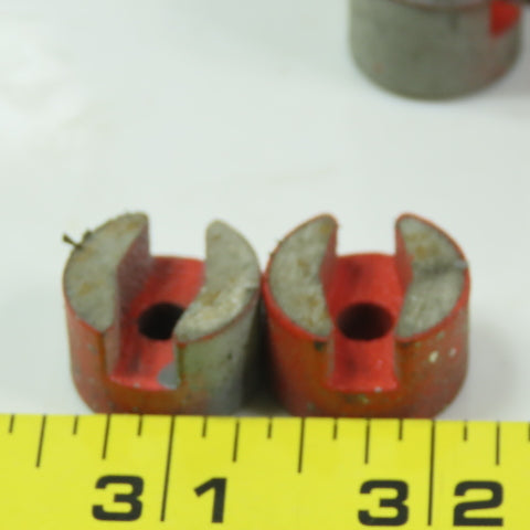 Eclipse Machine Magnets 0.750" Diameter 15/32" Tall Grooved Lot of 45