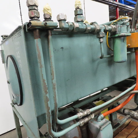 Vickers 4520V50A14 Hydraulic Power Unit 30Hp 460V 220 Gallon 3000 PSI 60GPM