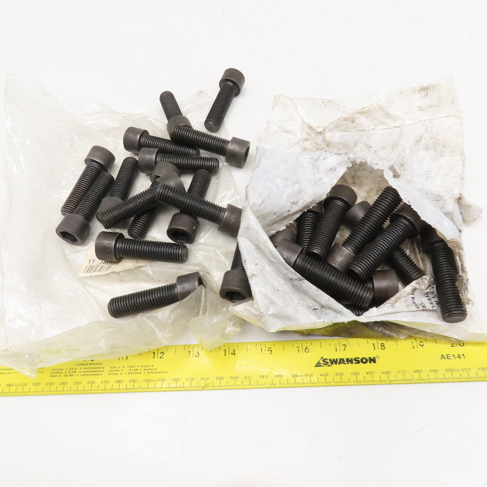 Grainger 5YRH5 M16-2.0 x 55mm OAL Socket Head Cap Screw SHCS Gr. 12.9 Lot of 25