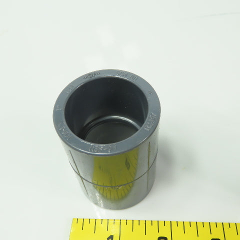 GF D2467 1" PVC Coupling Slip/Slip SCH80 CPVC Socket/Socket Lot of 10