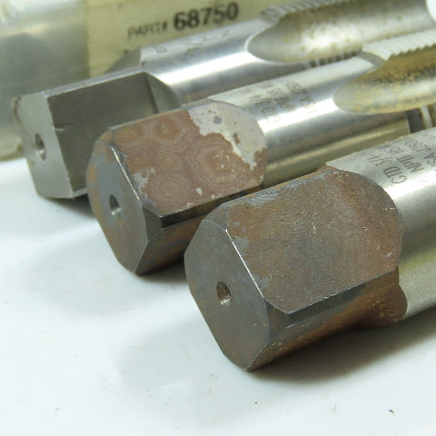 3/4"-14 NPT Straight Flute Taper Pipe Tap 4F USA Lot of 4