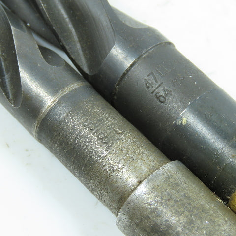 1/2", 5/8", 47/64" Spiral Flute Hand Reamer Morse Taper Shank #2MT Lot of 3