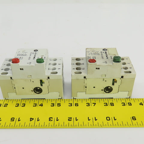 Allen Bradley 140-MN-0100 Ser D/Ser C Manual Motor Starter 600V Lot Of 2