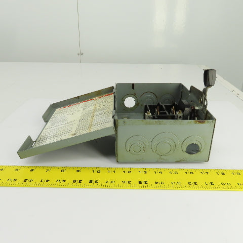 Square D D221N 30A 240VAC 2 Pole General Duty Safety Disconnect Switch