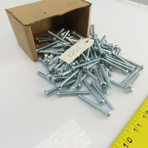 1/4"-20 x 1-7/8" Stainless Steel Round Head Slotted Screws Lot Of 100