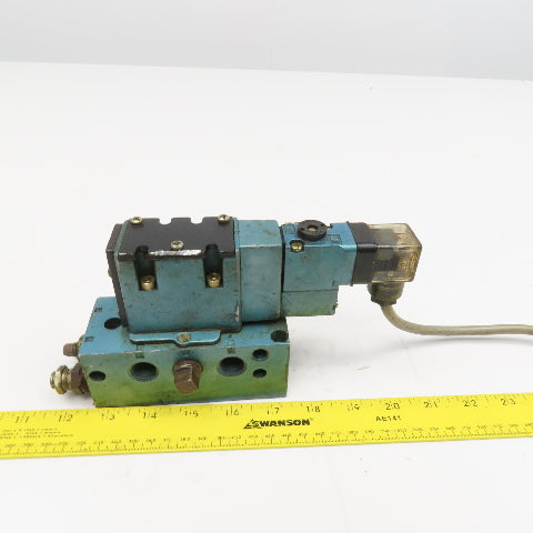 MAC MV-A1C-A111-PM-591JC9 2 Position Pneumatic Solenoid Valve 24VDC Coil