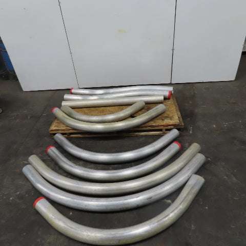 5" Extruded Aluminum Conduit 45° Bend & S Shape 70-84" OAL Mixed Lot Of 10