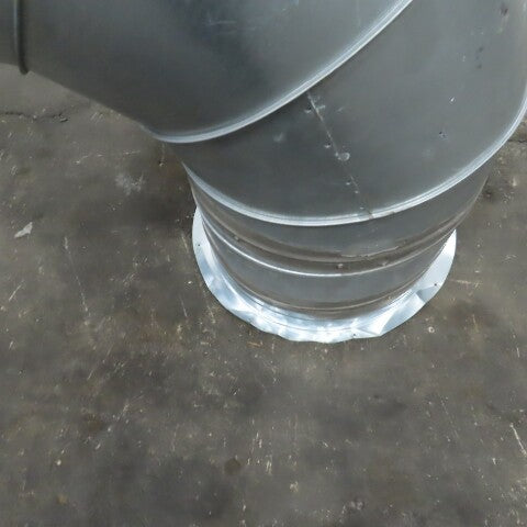Gray Metal South 20" HVAC Duct Work Pipe 90° Elbow W/23" Flange