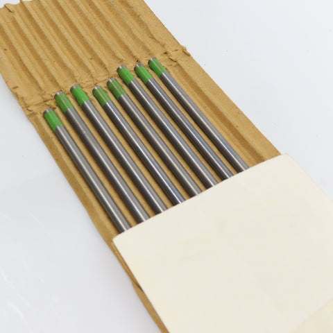 Linde 81243 5/32" x 7" L Pure Tungsten Welding Electrodes Ground Finish Lot Of 8