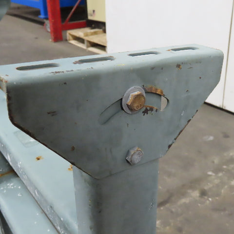 22" Wide Hytrol Style Conveyor Legs Tilt Adjustable Height 23"-30" Lot Of 2